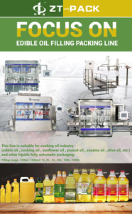 Línea de envasado de máquinas de llenado de aceite comestible de 0.5L-5L