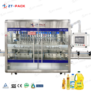 Máquina de llenado lineal de aceite comestible completamente automática de pistón de 100 ml -1000 ml